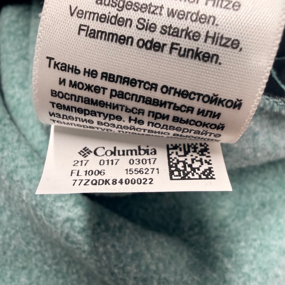 Columbia Harborside Fleece Vest Womens Large Green PFG Full Zip FL1006-962 NEW - Picture 7 of 11